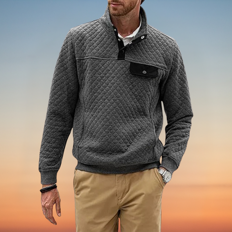 Perry – スタンドカラー スウェットシャツ