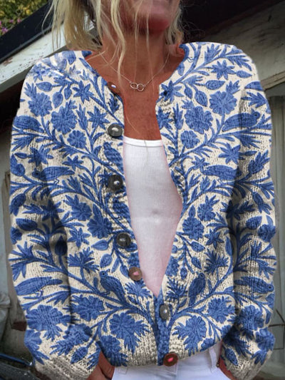 Dariah - 花柄カーディガン